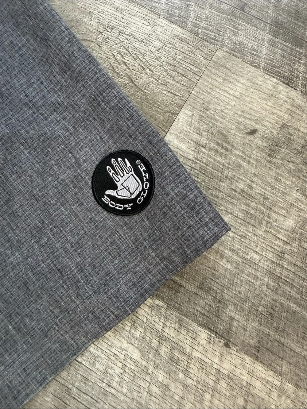 Men's Gray Board Shorts with Drawstring